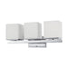 Vanity Nuvo 60-4083 Bento - 3 Light - Vanity Fixture with Satin White Glass - Polished Chrome Finish Nuvo