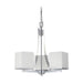 Chandelier Nuvo 60-4085 Bento - 3 Light - Chandelier with Satin White Glass - Polished Chrome Finish Nuvo