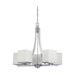 Chandelier Nuvo 60-4086 Bento - 5 Light - Chandelier with Satin White Glass - Polished Chrome Finish Nuvo
