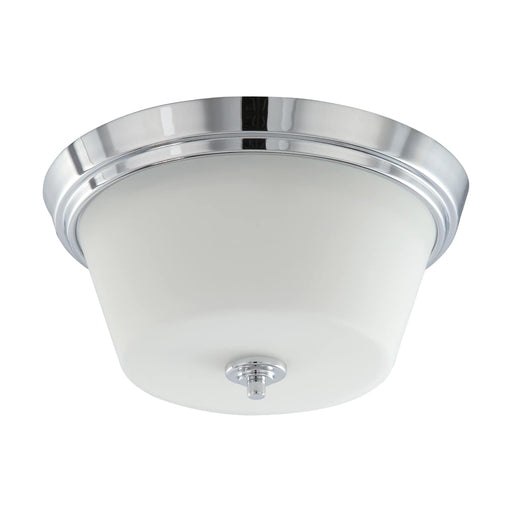 Flush Mount Nuvo 60-4088 Bento - 3 Light - Flush Fixture with Satin White Glass - Polished Chrome Finish Nuvo