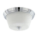 Flush Mount Nuvo 60-4088 Bento - 3 Light - Flush Fixture with Satin White Glass - Polished Chrome Finish Nuvo