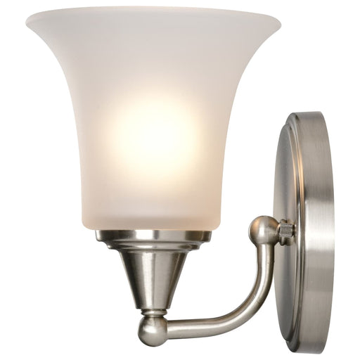 Vanity Nuvo 60-4141 Surrey - 1 Light - Vanity Fixture with Frosted Glass - Brushed Nickel Finish Nuvo