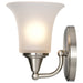 Vanity Nuvo 60-4141 Surrey - 1 Light - Vanity Fixture with Frosted Glass - Brushed Nickel Finish Nuvo