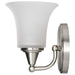 Vanity Nuvo 60-4141 Surrey - 1 Light - Vanity Fixture with Frosted Glass - Brushed Nickel Finish Nuvo