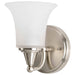 Vanity Nuvo 60-4141 Surrey - 1 Light - Vanity Fixture with Frosted Glass - Brushed Nickel Finish Nuvo