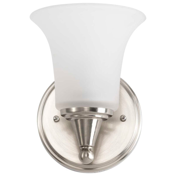 Vanity Nuvo 60-4141 Surrey - 1 Light - Vanity Fixture with Frosted Glass - Brushed Nickel Finish Nuvo