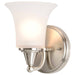 Vanity Nuvo 60-4141 Surrey - 1 Light - Vanity Fixture with Frosted Glass - Brushed Nickel Finish Nuvo