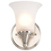 Vanity Nuvo 60-4141 Surrey - 1 Light - Vanity Fixture with Frosted Glass - Brushed Nickel Finish Nuvo