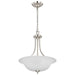 Pendant Nuvo 60-4147 Surrey - 3 Light - Pendant Fixture with Frosted Glass - Brushed Nickel Finish Nuvo