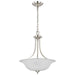 Pendant Nuvo 60-4147 Surrey - 3 Light - Pendant Fixture with Frosted Glass - Brushed Nickel Finish Nuvo