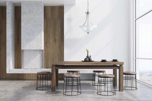 Pendant Nuvo 60-4147 Surrey - 3 Light - Pendant Fixture with Frosted Glass - Brushed Nickel Finish Nuvo