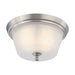 Flush Mount Nuvo 60-4152 Surrey - 2 Light - Flush Dome Fixture with Frosted Glass - Brushed Nickel Finish Nuvo