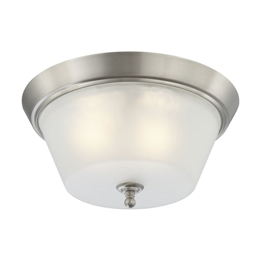 Flush Mount Nuvo 60-4153 Surrey - 3 Light - Flush Dome Fixture with Frosted Glass - Brushed Nickel Finish Nuvo