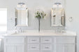 Vanity Nuvo 60-4582 Soho - 2 Light - Vanity Fixture with Satin White Glass - Polished Chrome Finish Nuvo