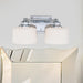 Vanity Nuvo 60-4582 Soho - 2 Light - Vanity Fixture with Satin White Glass - Polished Chrome Finish Nuvo