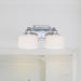Vanity Nuvo 60-4582 Soho - 2 Light - Vanity Fixture with Satin White Glass - Polished Chrome Finish Nuvo