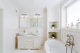 Vanity Nuvo 60-4582 Soho - 2 Light - Vanity Fixture with Satin White Glass - Polished Chrome Finish Nuvo