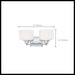 Vanity Nuvo 60-4582 Soho - 2 Light - Vanity Fixture with Satin White Glass - Polished Chrome Finish Nuvo