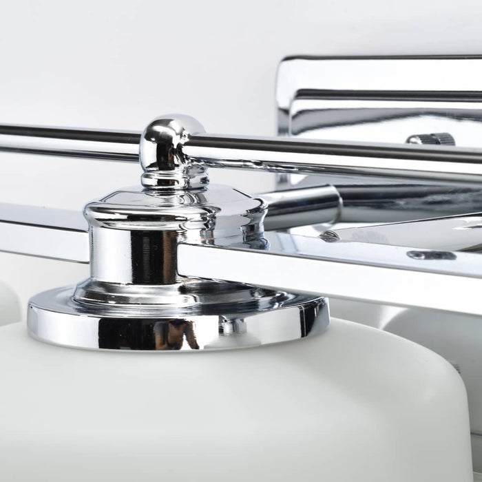 Vanity Nuvo 60-4583 Soho - 3 Light - Vanity Fixture with Satin White Glass - Polished Chrome Finish Nuvo