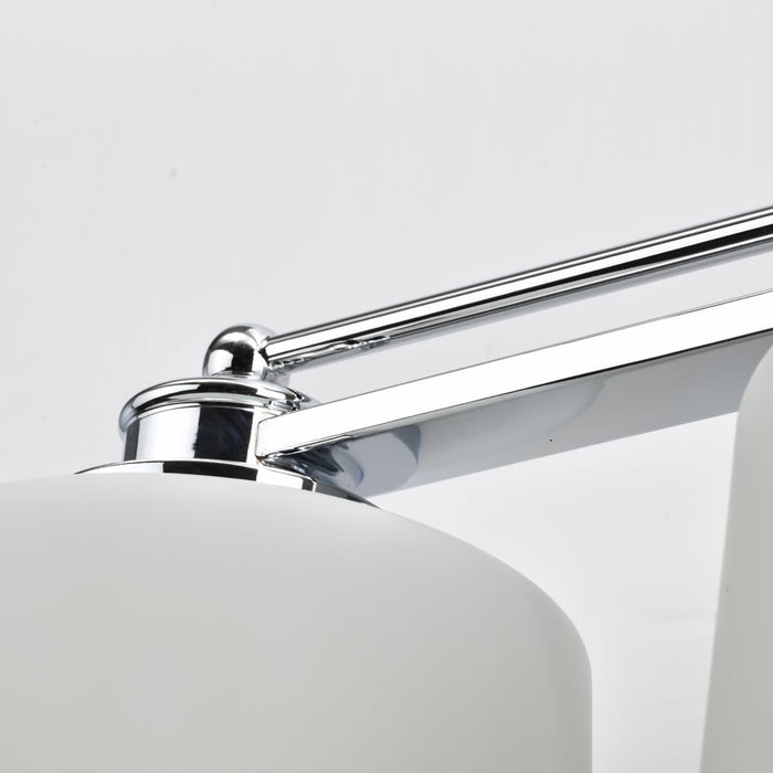 Vanity Nuvo 60-4583 Soho - 3 Light - Vanity Fixture with Satin White Glass - Polished Chrome Finish Nuvo