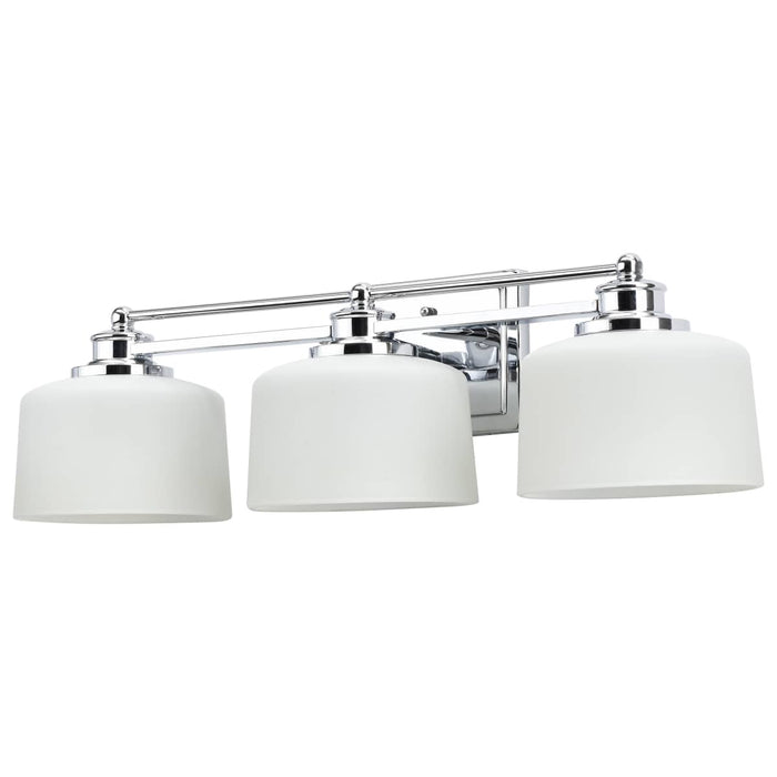 Vanity Nuvo 60-4583 Soho - 3 Light - Vanity Fixture with Satin White Glass - Polished Chrome Finish Nuvo