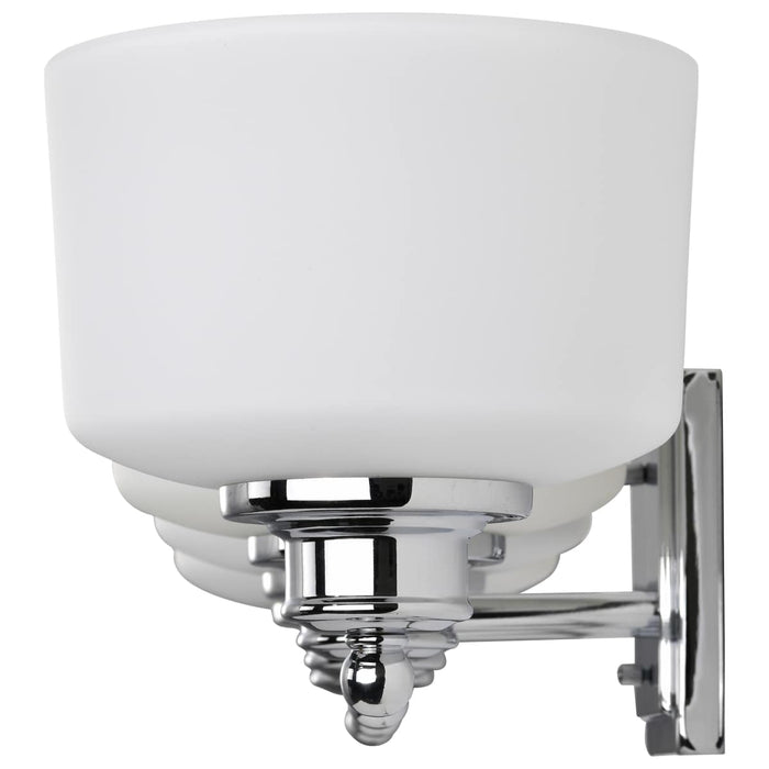 Vanity Nuvo 60-4584 Soho - 4 Light - Vanity Fixture with Satin White Glass - Polished Chrome Finish Nuvo