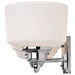 Vanity Nuvo 60-4584 Soho - 4 Light - Vanity Fixture with Satin White Glass - Polished Chrome Finish Nuvo