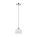 Mini Pendant Nuvo 60-4588 Soho - 1 Light - Mini Pendant with Satin White Glass - Polished Chrome Finish Nuvo