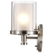 Vanity Nuvo 60-4642 Decker - 2 Light - Vanity Fixture with Clear and Frosted Glass - Brushed Nickel Finish Nuvo