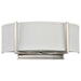 Sconce Nuvo 60-4754 Gemini - 2 Light - Wall Sconce with Slate Gray Fabric Shade - Brushed Nickel Finish Nuvo