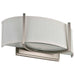 Sconce Nuvo 60-4754 Gemini - 2 Light - Wall Sconce with Slate Gray Fabric Shade - Brushed Nickel Finish Nuvo