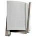 Sconce Nuvo 60-4754 Gemini - 2 Light - Wall Sconce with Slate Gray Fabric Shade - Brushed Nickel Finish Nuvo
