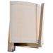 Sconce Nuvo 60-4754 Gemini - 2 Light - Wall Sconce with Slate Gray Fabric Shade - Brushed Nickel Finish Nuvo