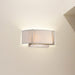 Sconce Nuvo 60-4754 Gemini - 2 Light - Wall Sconce with Slate Gray Fabric Shade - Brushed Nickel Finish Nuvo