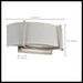 Sconce Nuvo 60-4754 Gemini - 2 Light - Wall Sconce with Slate Gray Fabric Shade - Brushed Nickel Finish Nuvo