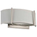 Sconce Nuvo 60-4754 Gemini - 2 Light - Wall Sconce with Slate Gray Fabric Shade - Brushed Nickel Finish Nuvo