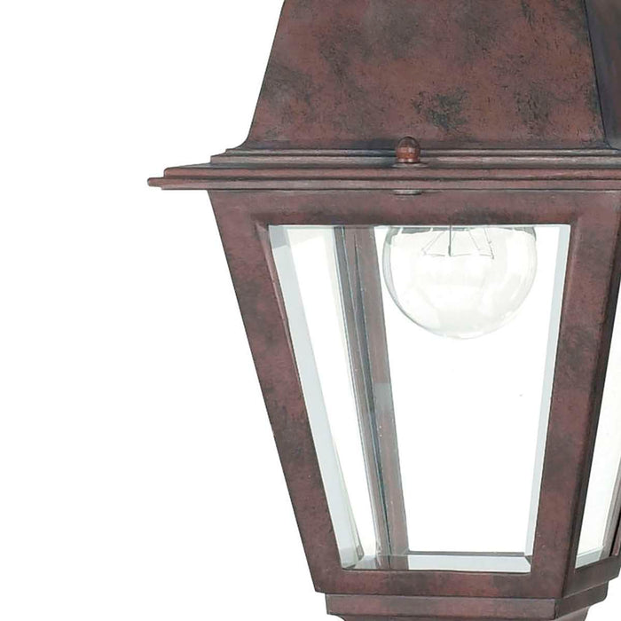Hanging Lantern Nuvo 60-488 Briton - 1 Light - 10 in. - Hanging Lantern with Clear Glass - Old Bronze Finish Nuvo