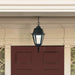 Hanging Lantern Nuvo 60-489 Briton - 1 Light - 10 in. - Hanging Lantern with Clear Glass - Textured Black Finish Nuvo