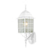 Wall Lantern Nuvo 60-4901 Adams - 1 Light - 18 in. - Outdoor Wall with Frosted Glass - White Finish Nuvo