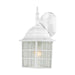 Wall Lantern Nuvo 60-4904 Adams - 1 Light - 14 in. - Outdoor Wall with Frosted Glass - White Finish Nuvo