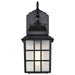 Wall Lantern Nuvo 60-4906 Adams - 1 Light - 14 in. - Outdoor Wall with Frosted Glass - Textured Black Finish Nuvo