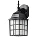 Wall Lantern Nuvo 60-4906 Adams - 1 Light - 14 in. - Outdoor Wall with Frosted Glass - Textured Black Finish Nuvo