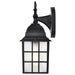 Wall Lantern Nuvo 60-4906 Adams - 1 Light - 14 in. - Outdoor Wall with Frosted Glass - Textured Black Finish Nuvo