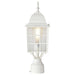 Post Lantern Nuvo 60-4907 Adams - 1 Light - 17 in. - Outdoor Post with Frosted Glass - White Finish Nuvo