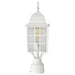 Post Lantern Nuvo 60-4907 Adams - 1 Light - 17 in. - Outdoor Post with Frosted Glass - White Finish Nuvo