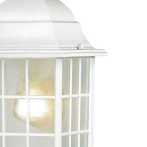 Hanging Lantern Nuvo 60-4911 Adams - 1 Light - 16 in. - Outdoor Hanging with Frosted Glass - White Finish Nuvo