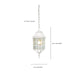 Hanging Lantern Nuvo 60-4911 Adams - 1 Light - 16 in. - Outdoor Hanging with Frosted Glass - White Finish Nuvo