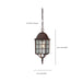 Hanging Lantern Nuvo 60-4912 Adams - 1 Light - 16 in. - Outdoor Hanging with Frosted Glass - Rustic Bronze Finish Nuvo