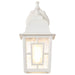 Wall Lantern Nuvo 60-4921 Banyan - 1 Light - 12 in. - Outdoor Wall with Clear Water Glass - White Finish Nuvo