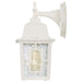 Wall Lantern Nuvo 60-4921 Banyan - 1 Light - 12 in. - Outdoor Wall with Clear Water Glass - White Finish Nuvo
